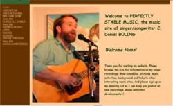 C. Daniel Boling' web site - miniature of the main screen at www.danielboling.com